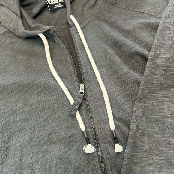 Eddie Bauer Cotton Dark Gray Zip-Up Hoodie - Picture 3 of 8